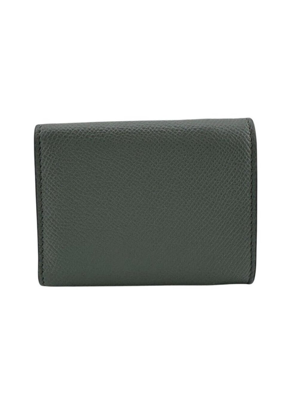 Dior Saddle Lotus Compact Wallet Leather Trifold Gray